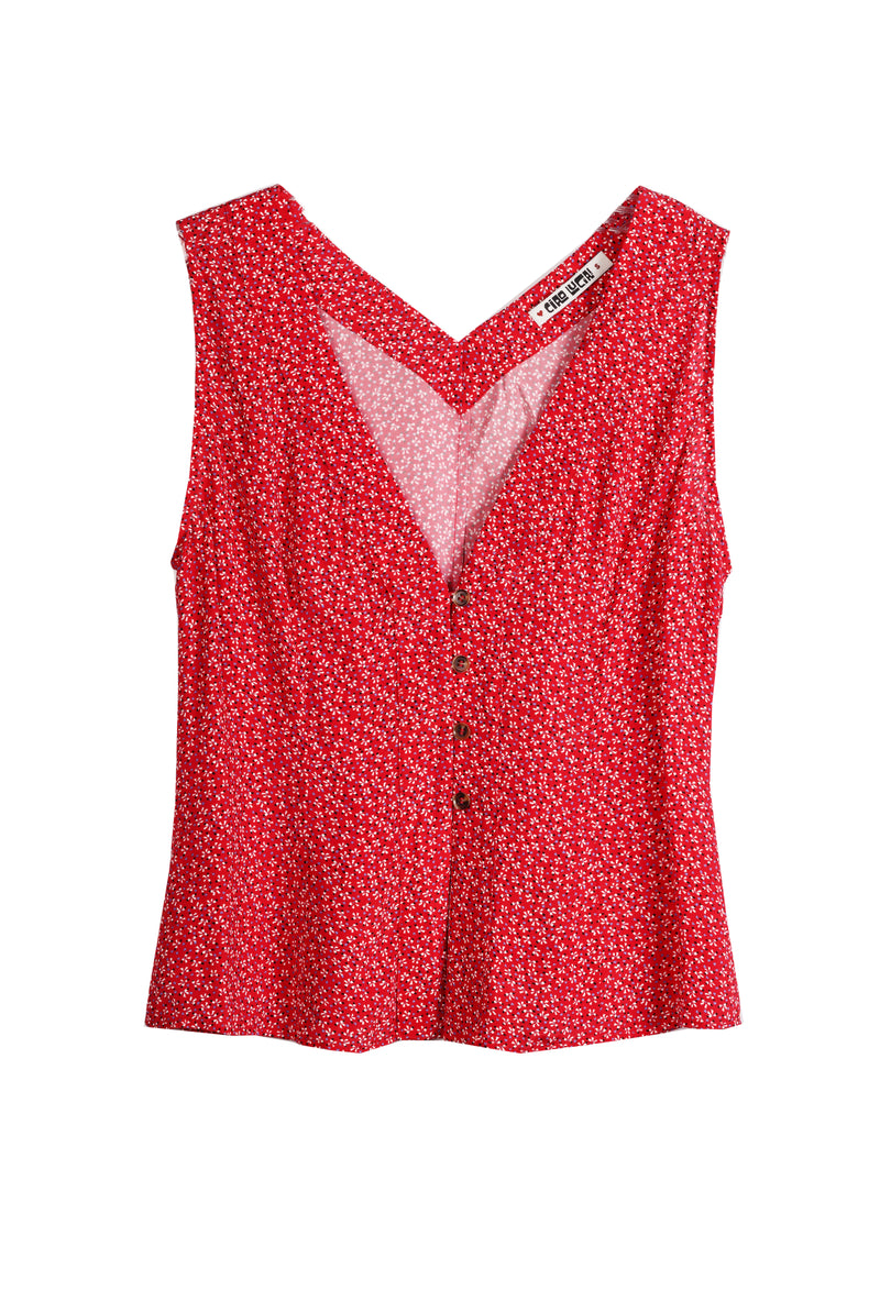 Ciao Lucia Rina Top in Rouge
