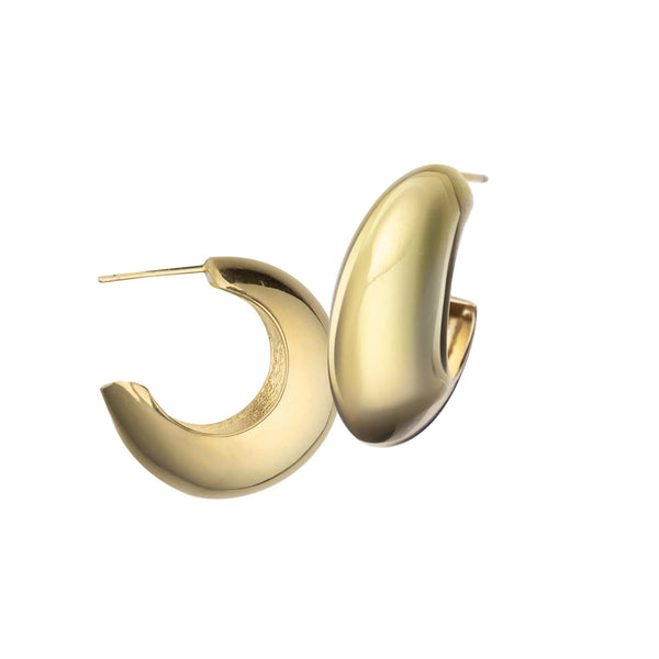 Jennifer Zeuner Seema 1" Gold Earrings