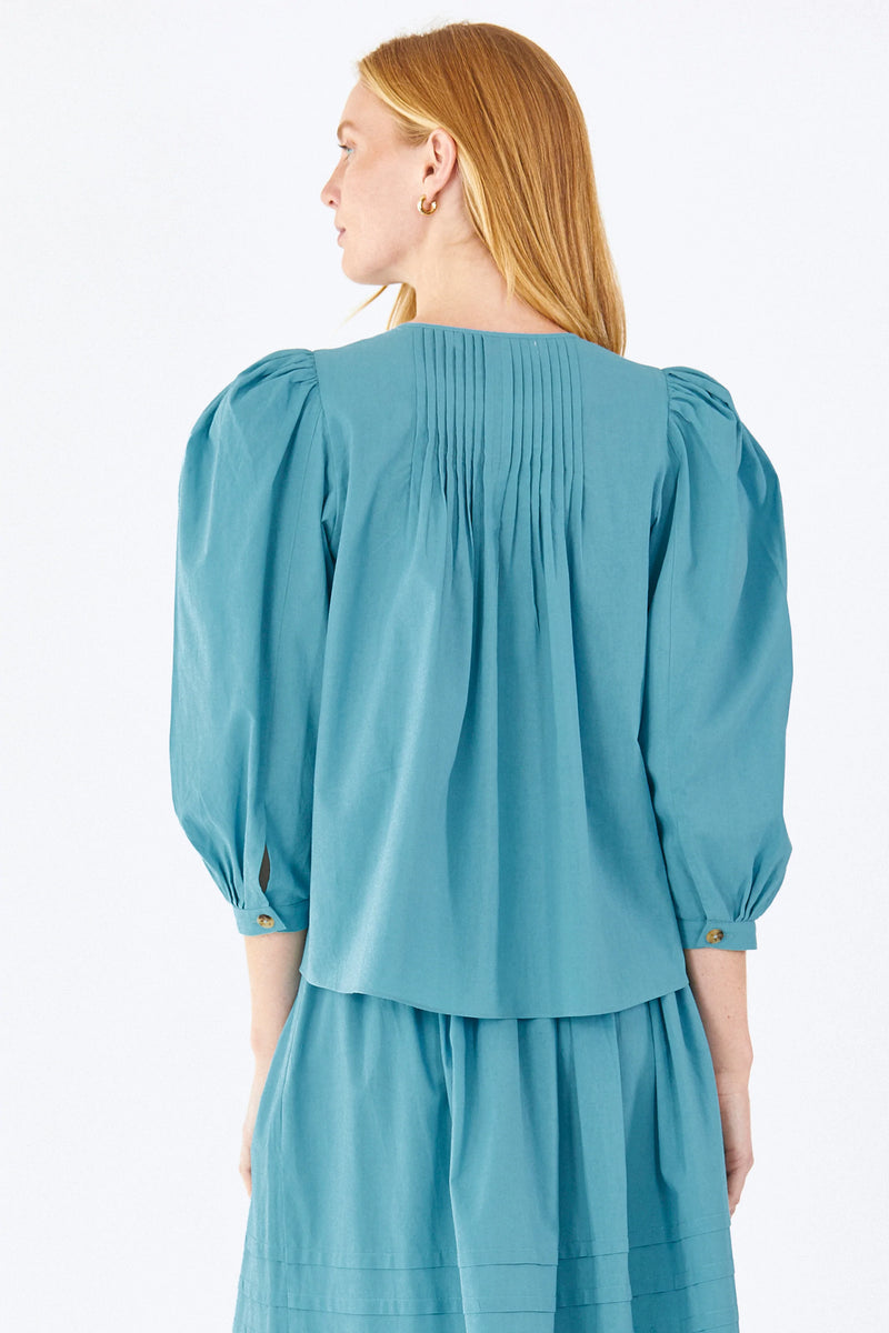 Hunter Bell Daphne Top in Arctic Blue