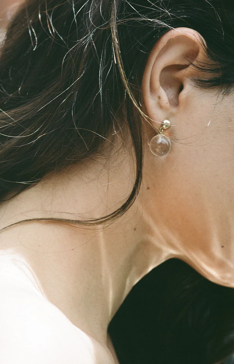 J. Hannah Glace Drop Earrings in 14k Yellow Gold