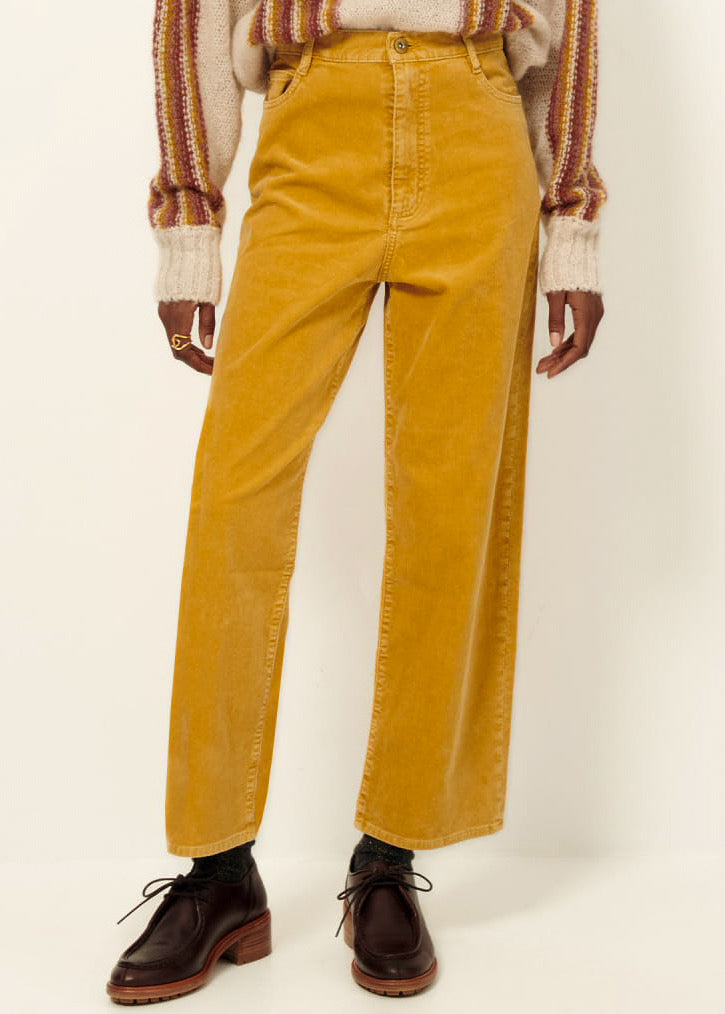 Sessun Velvet Cruise Pants in Solar
