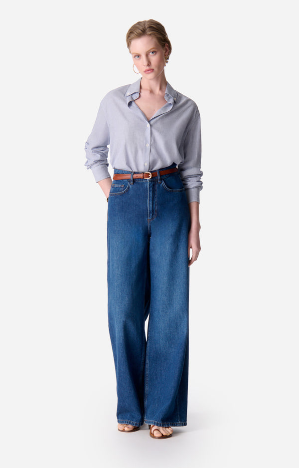 Vanessa Bruno Druyat Shirt Blue/White Stripe