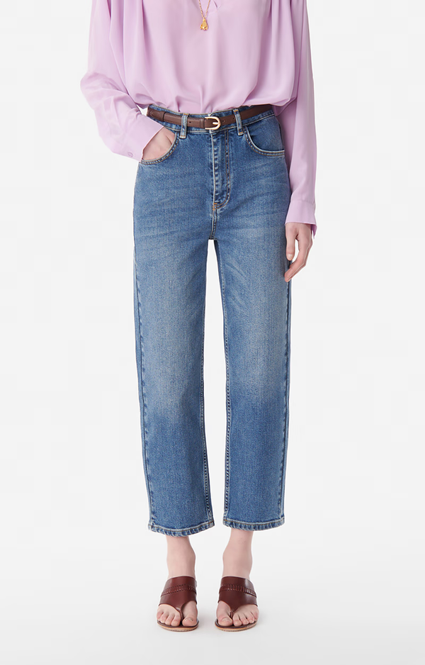 Vanessa Bruno OG Crop Jeans in Bleu gris