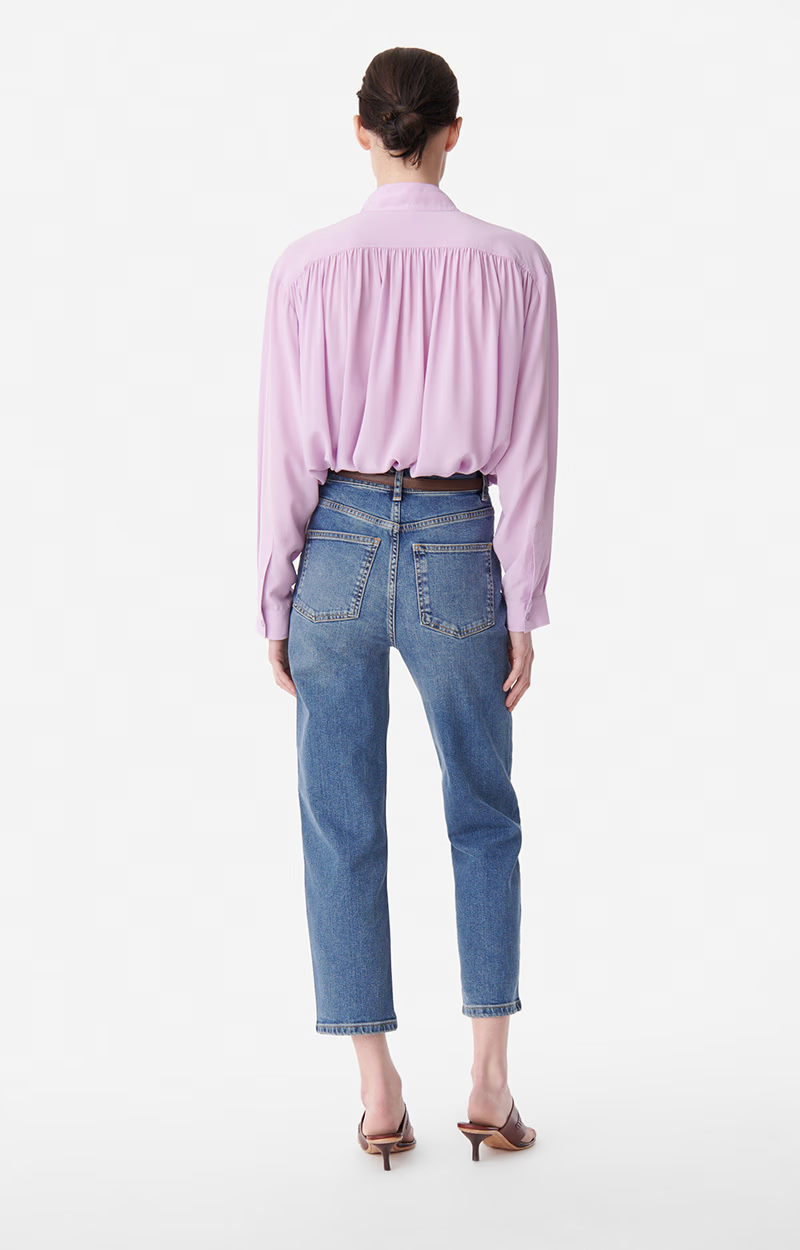 Vanessa Bruno OG Crop Jeans in Bleu gris
