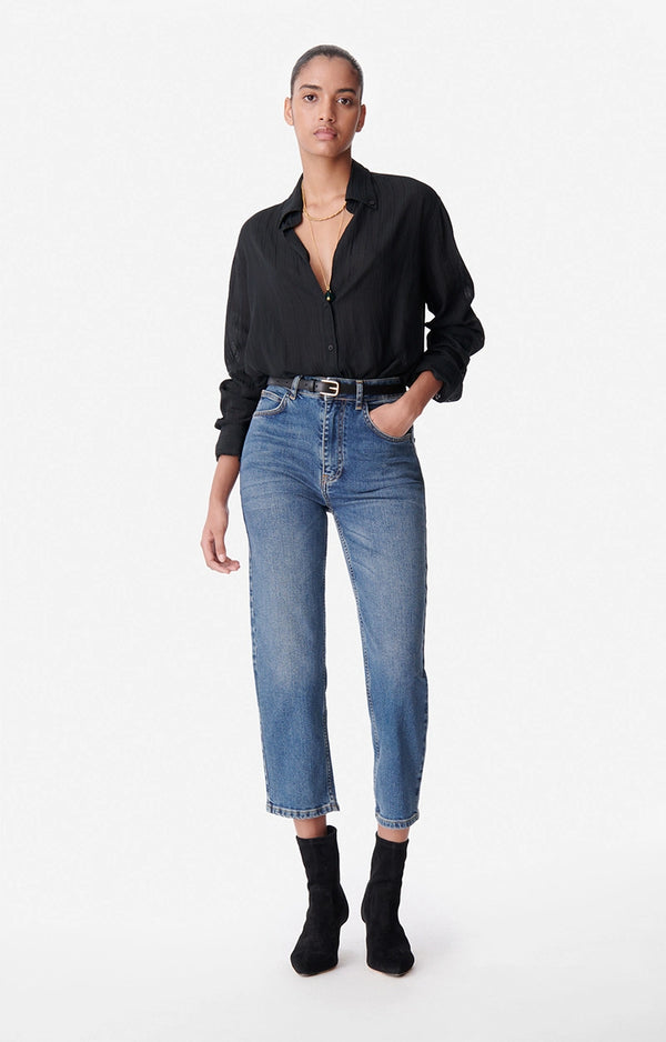Vanessa Bruno Druyat Shirt in Noir/ Black