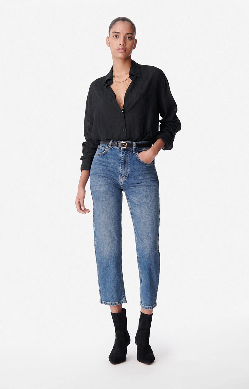 Vanessa Bruno Druyat Shirt in Noir/ Black