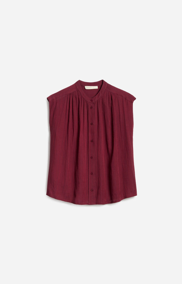 Vanessa Bruno Clio Blouse in Bordeaux
