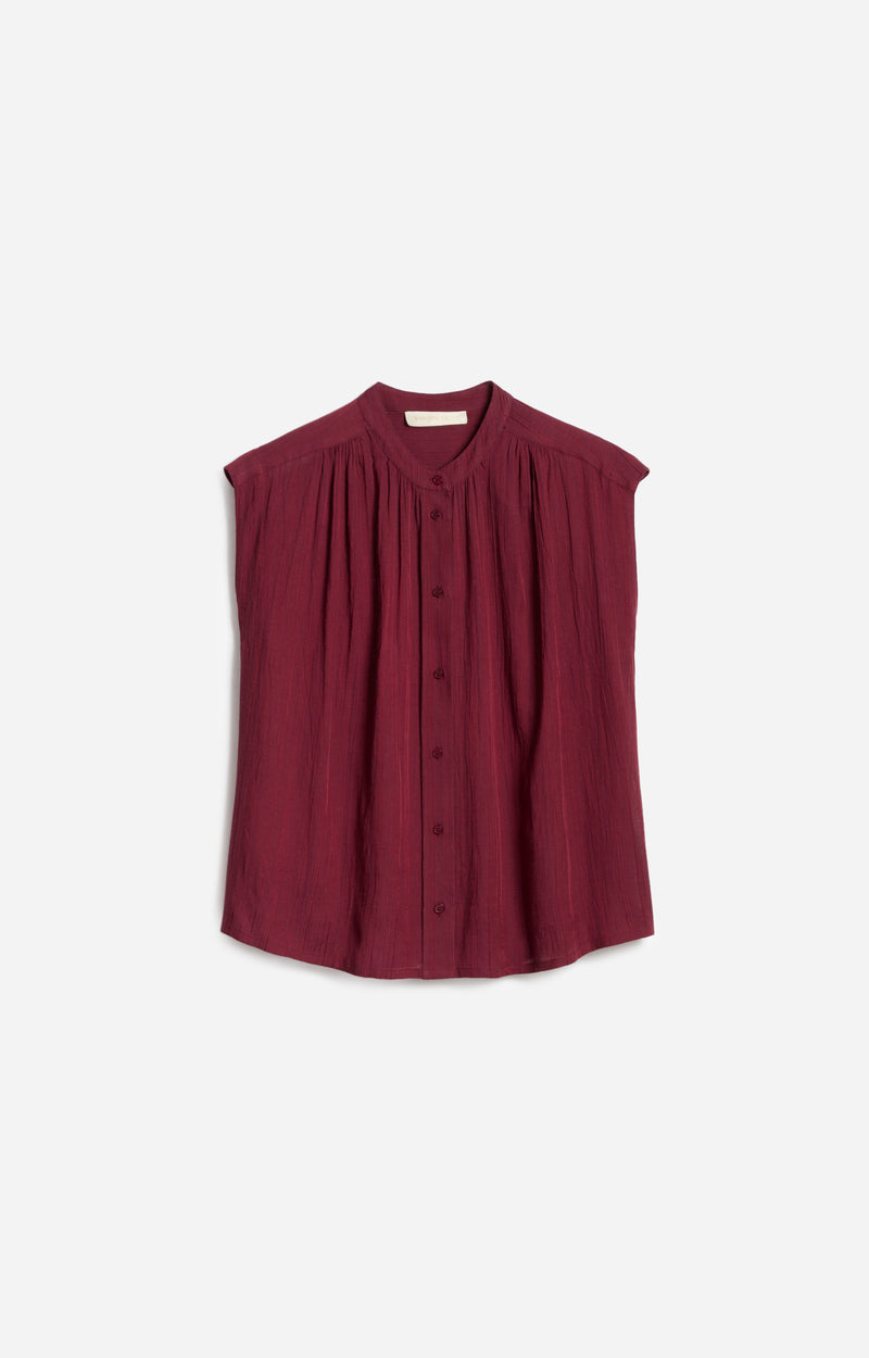 Vanessa Bruno Clio Blouse in Bordeaux