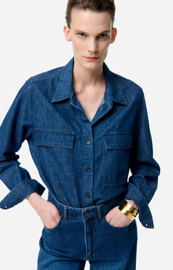 Vanessa Bruno Dim Shirt Denim Royal