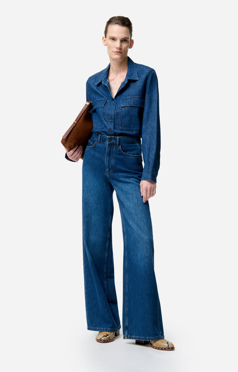 Vanessa Bruno Dim Shirt Denim Royal