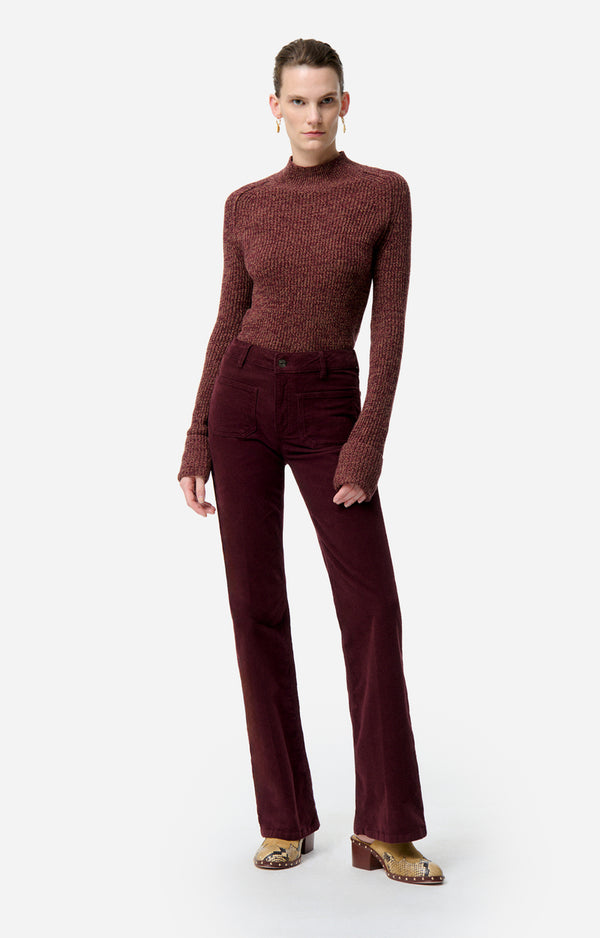 Vanessa Bruno Dompay Corduroy Pants Bordeaux