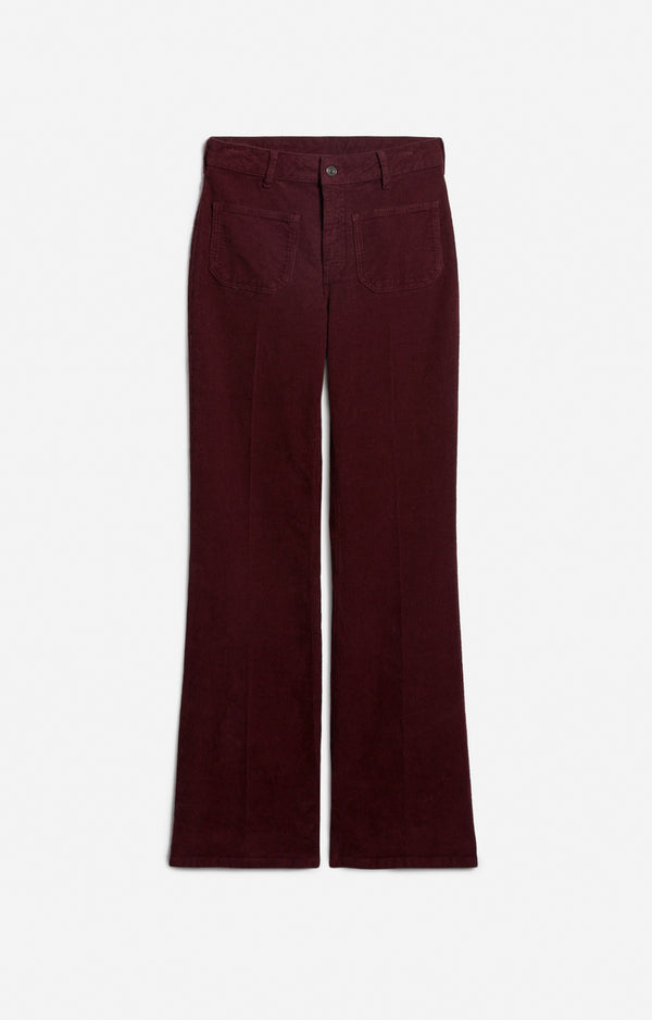 Vanessa Bruno Dompay Corduroy Pants Bordeaux