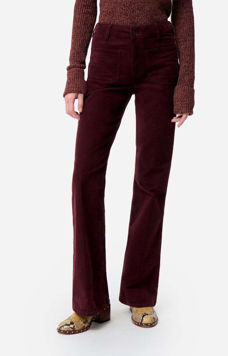 Vanessa Bruno Dompay Corduroy Pants Bordeaux