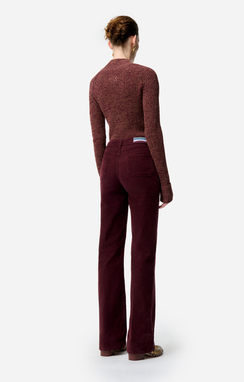 Vanessa Bruno Dompay Corduroy Pants Bordeaux