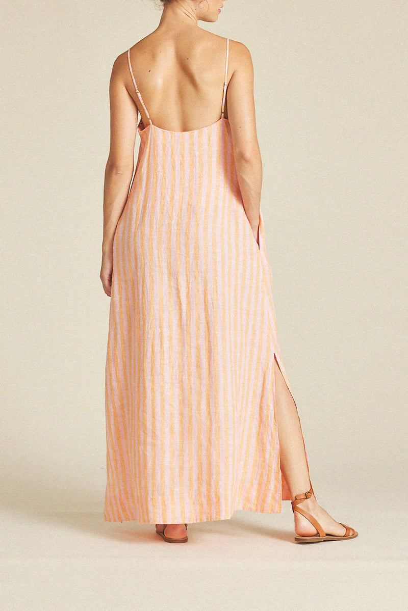 Trovata Reva Dress in Creamsicle Stripe