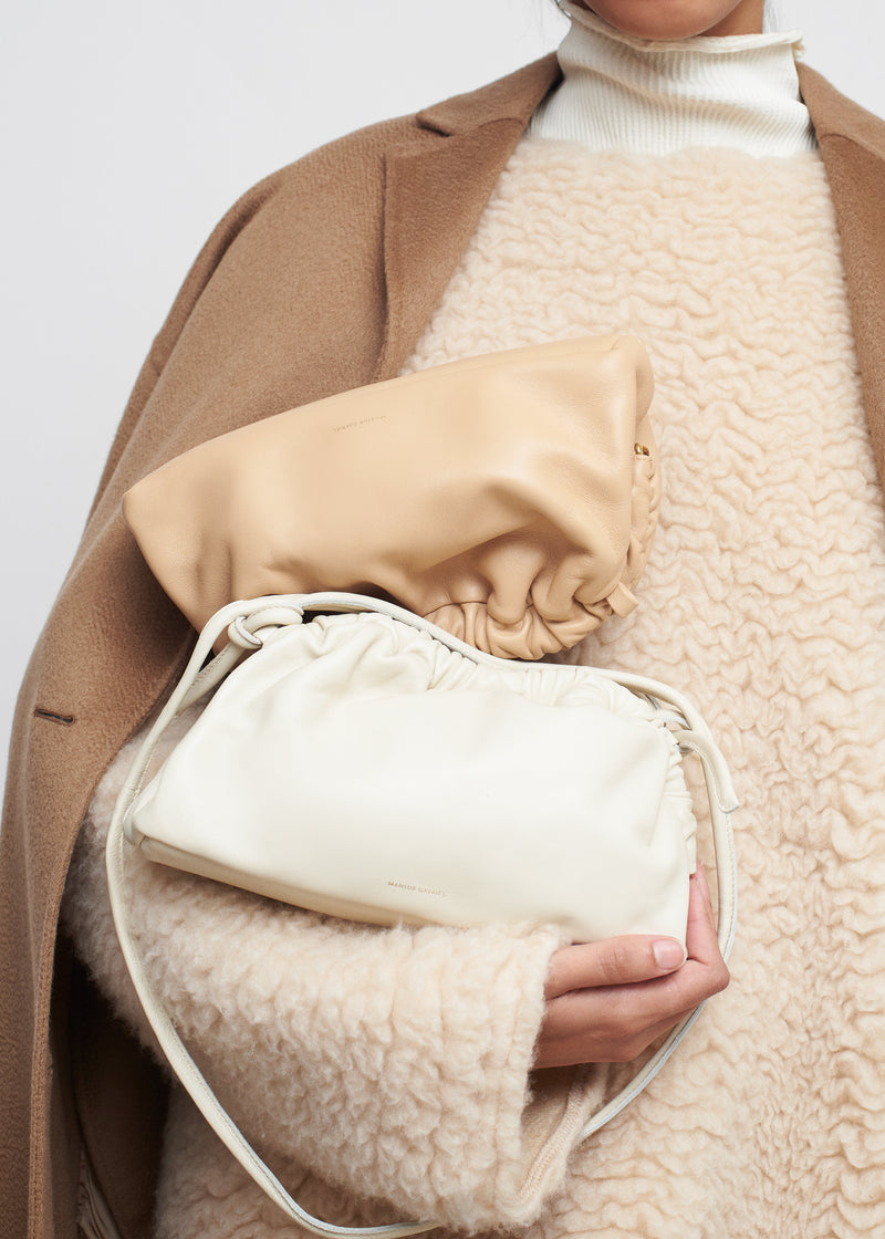 Mansur Gavriel Mini Cloud Clutch in Biscotto