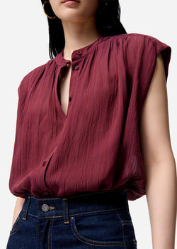 Vanessa Bruno Clio Blouse in Bordeaux