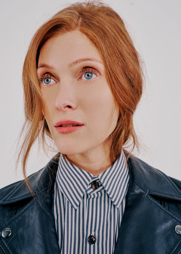 The New Oxford in Black Stripe Cotton - Naomi Nomi