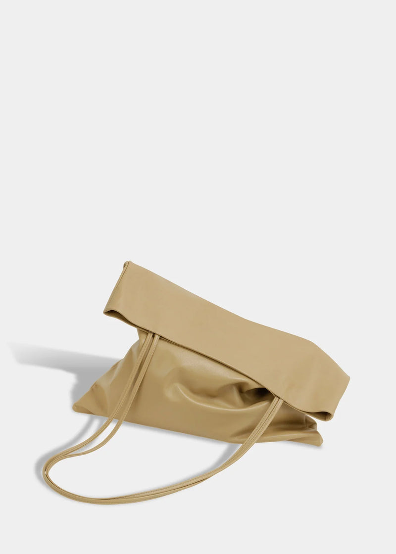 Modern Weaving Slim Lamb Sak in Camel