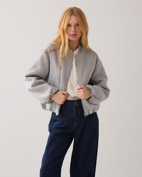 Summum Bomber Jacket - Heather Grey