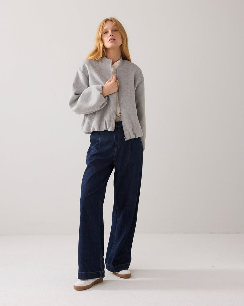 Summum Bomber Jacket - Heather Grey