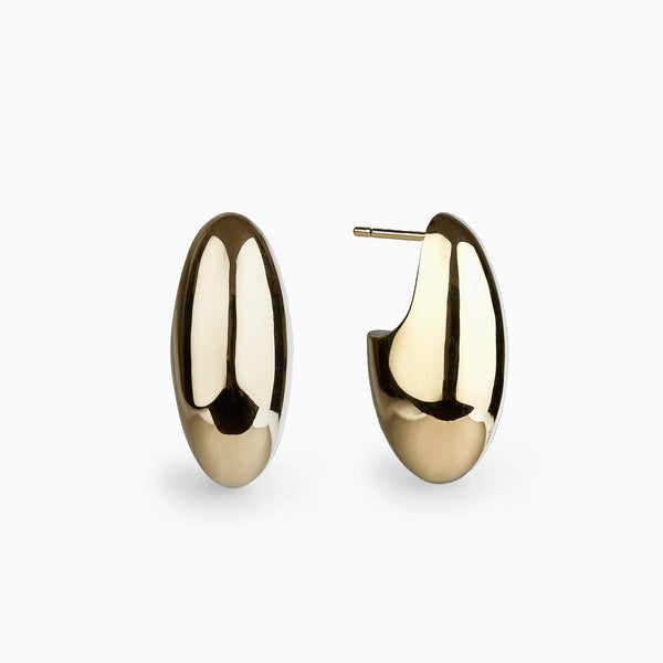 Otiumberg Pebble Stud Earrings in 14 kt Gold Vermeil