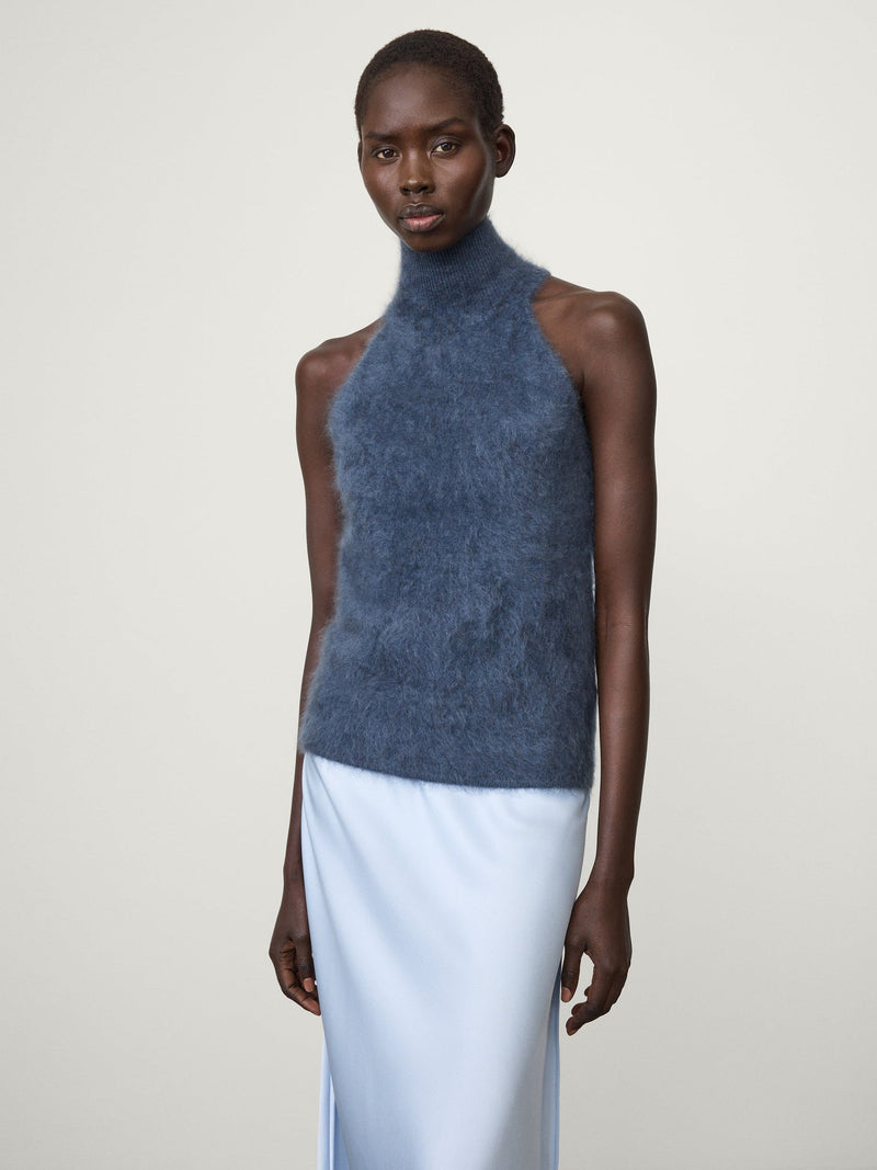 Lisa Yang Leya Top Brushed Cashmere in Nightfall