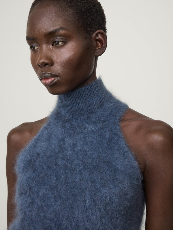 Lisa Yang Leya Top Brushed Cashmere in Nightfall