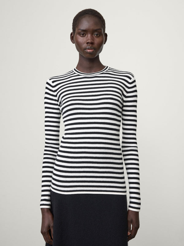 Lisa Yang Vivian Top Cashmere Stripe