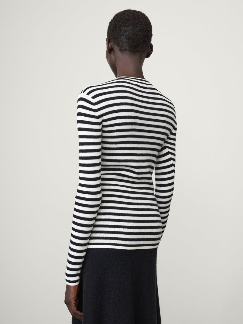 Lisa Yang Vivian Top Cashmere Stripe