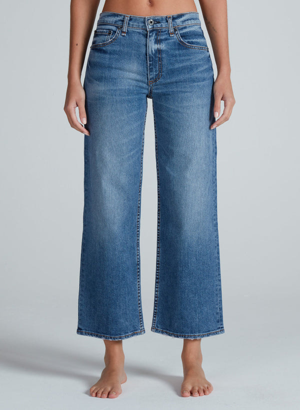 Mid-Rise Crop Wide Leg in Clean Venice - ASKK NY
