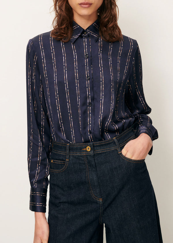 Sessun Britjet Shirt in NavyPlumikat