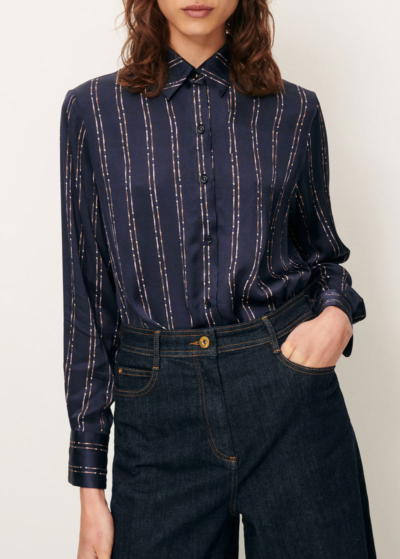 Sessun Britjet Shirt in NavyPlumikat