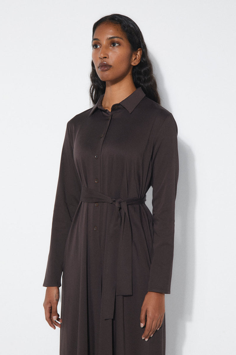 Rita Row Jumpsuit in Fig Brown