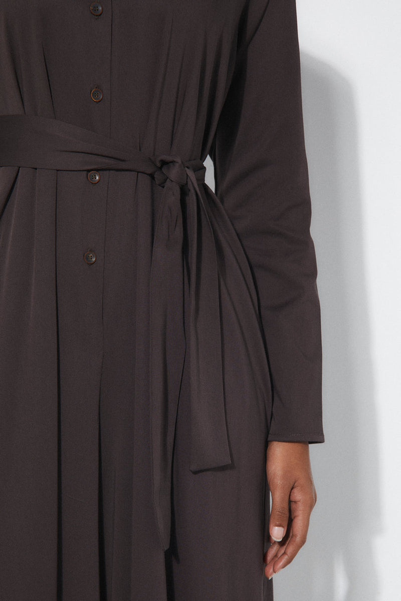 Rita Row Jumpsuit in Fig Brown