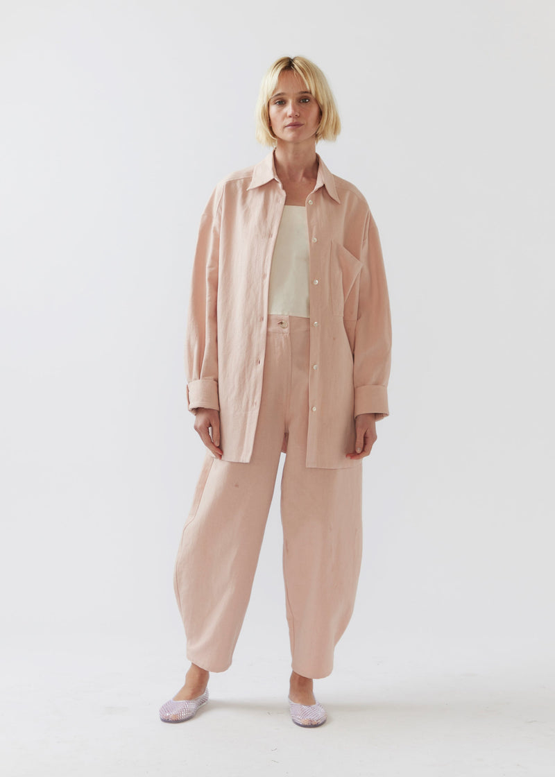 Foemina Andy Shirt Marshmallow Cotton Linen
