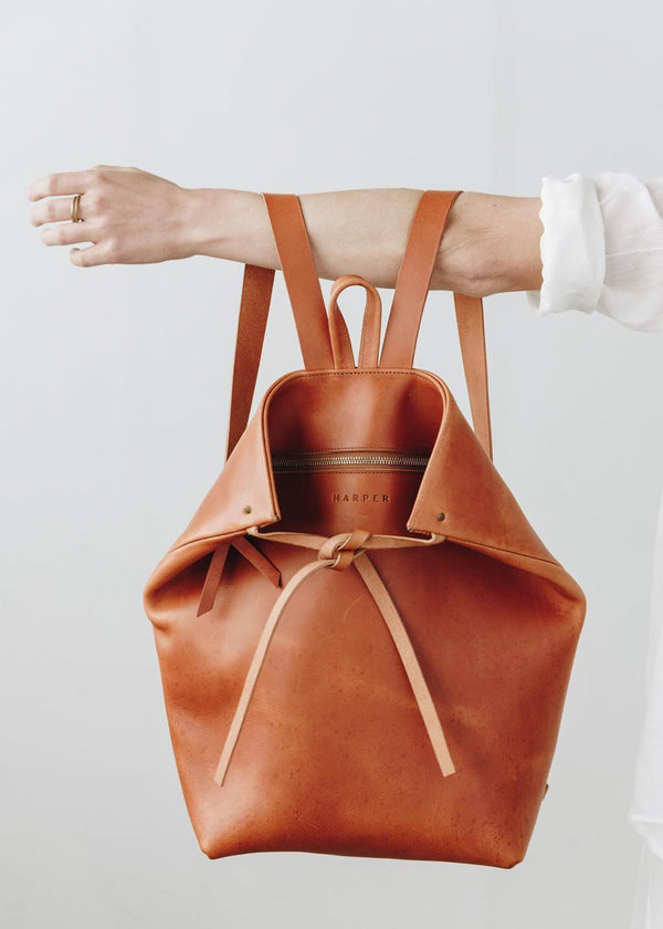 The Folded Leather Backpack Saddle