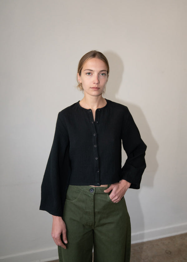 Zii Ropa Mara Top in Black