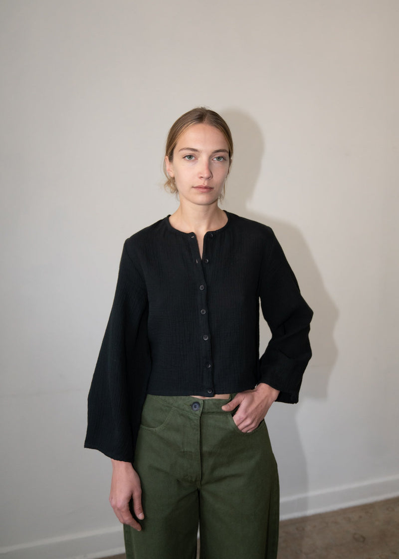 Zii Ropa Mara Top in Black