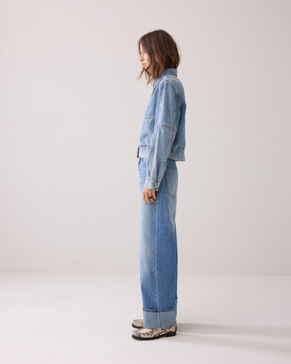 Summum Straight Leg Cuffed Denim