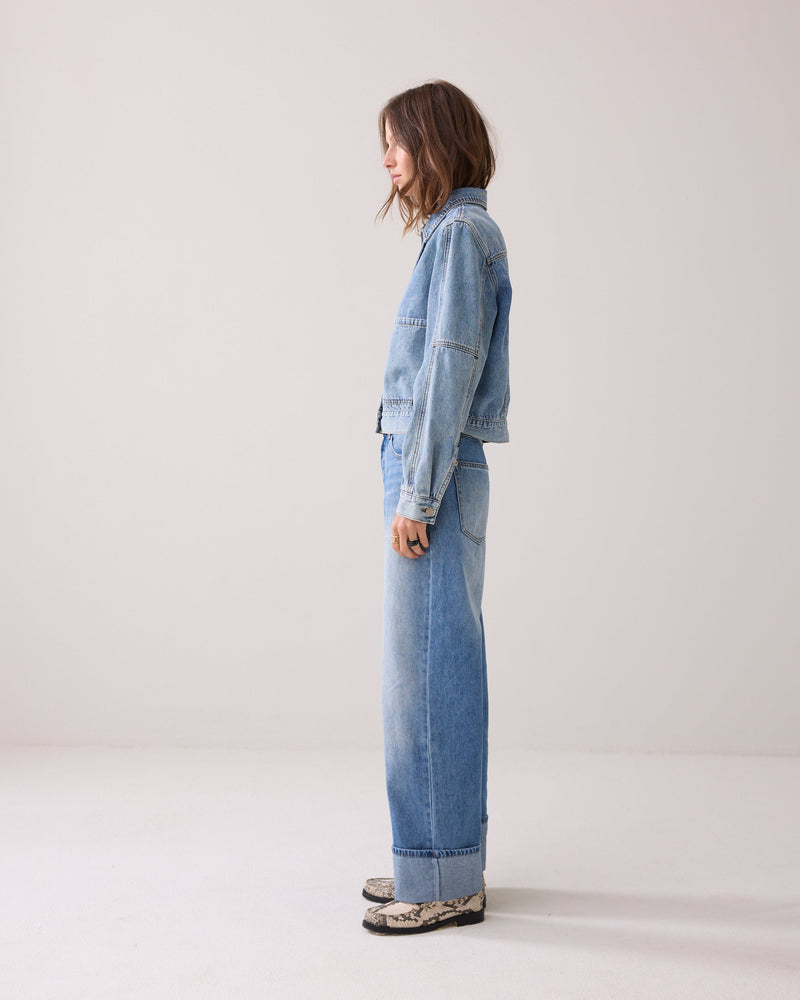 Summum Straight Leg Cuffed Denim