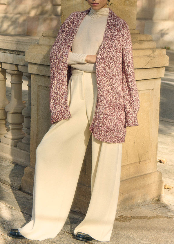 Sita Murt Burgundy Heathered Cardigan