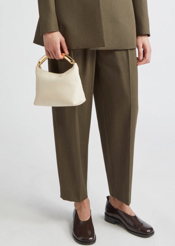Mansur Gavriel Metal Handle Hera Jasmine Leather