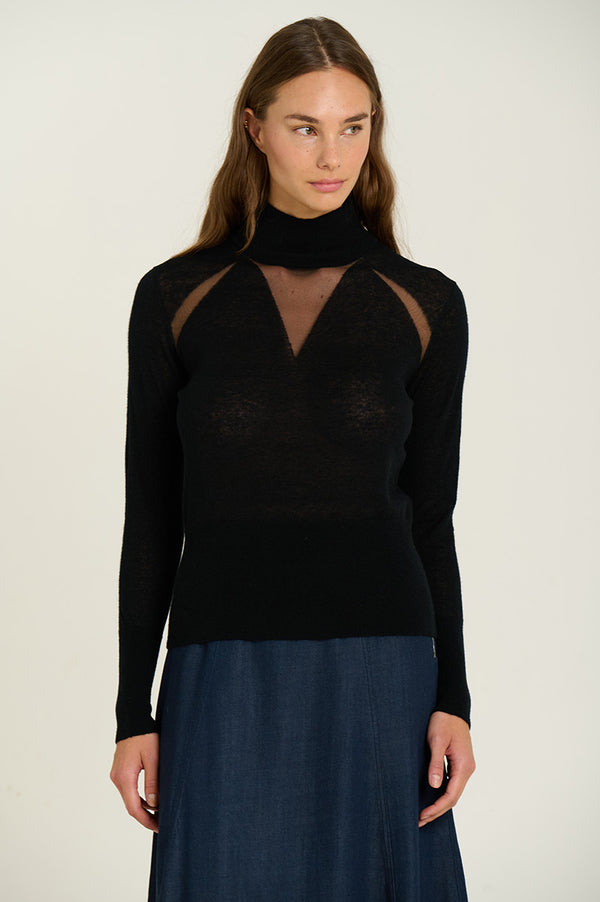 Sita Murt High Neck Sweater - Black