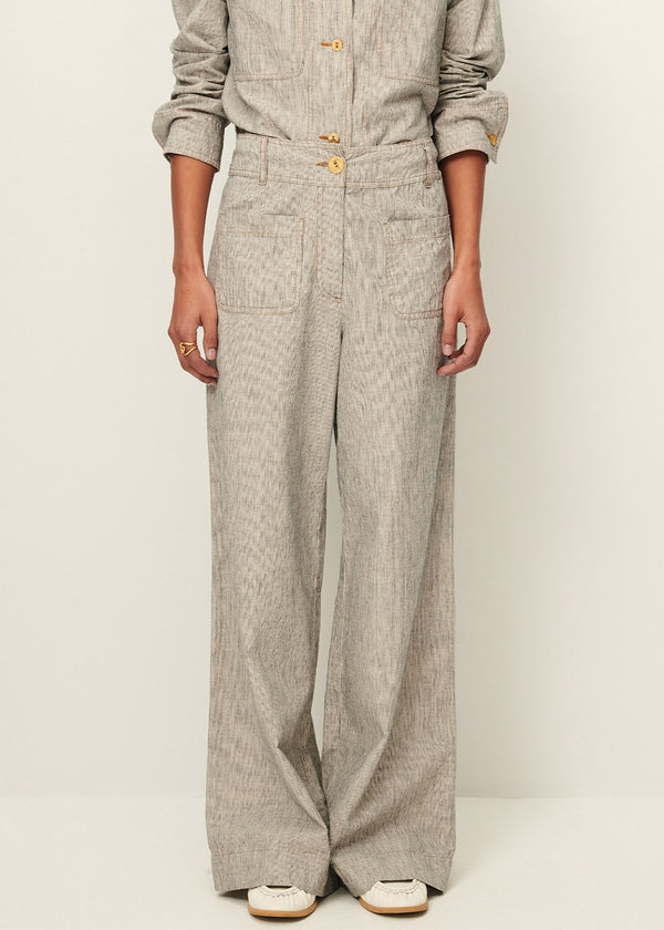 Sessun Manhatti Pants in Whiblack