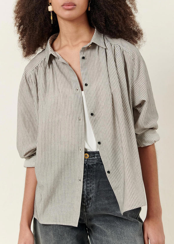 Stael Button Down in Sandblack