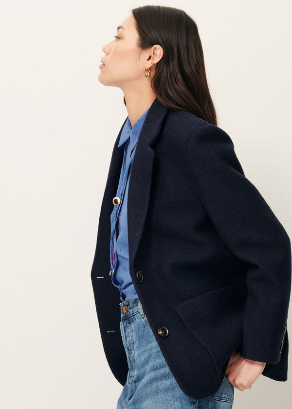 Sessun Madawool Jacket in Navy