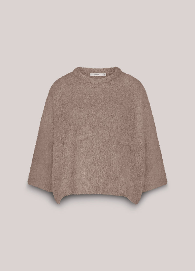 Summum Taupe Boucle Knit Sweater