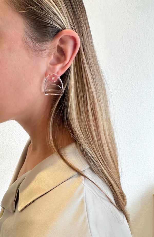Annika Inez Glossy Fold Over Earrings