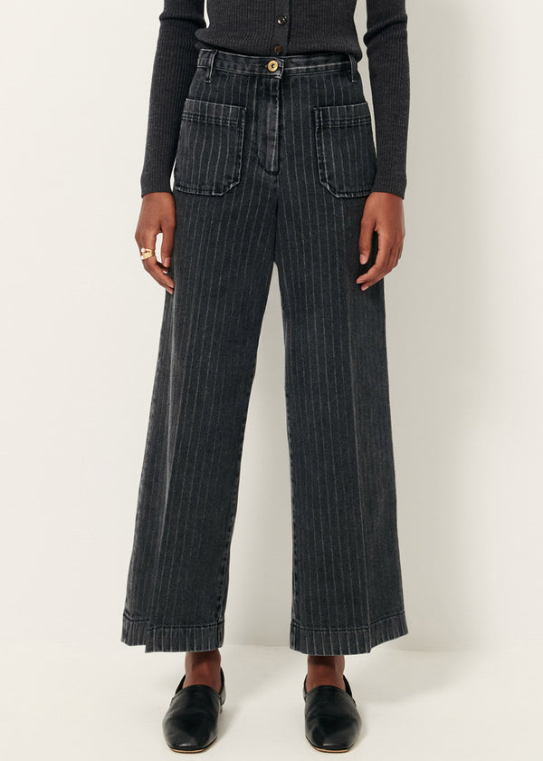 Sessun Aldricks Pants in Grey Countil Stripe